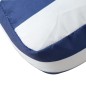vidaXL Cojín para palés tela a rayas azul y blanco 50x40x12 cm vidaXL Cojín para palés tela a rayas azul y blanco 50x40x12 cm