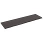 vidaXL Estante pared madera roble tratada marrón oscuro 180x50x(2-4)cm vidaXL Estante pared madera roble tratada marrón oscuro 180x50x(2-4)cm