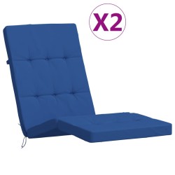 vidaXL Cojines para tumbona 2 uds tela Oxford azul klein