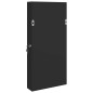 vidaXL Espejo con joyero y luces LED para pared negro vidaXL Espejo con joyero y luces LED para pared negro