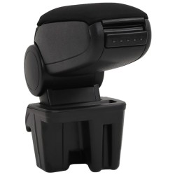 vidaXL Reposabrazos para coche ABS negro 15x31x(28-44) cm
