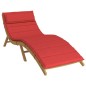 vidaXL Cojín de tumbona de tela Oxford rojo 180x60x3 cm vidaXL Cojín de tumbona de tela Oxford rojo 180x60x3 cm