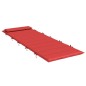 vidaXL Cojín de tumbona de tela Oxford rojo 180x60x3 cm vidaXL Cojín de tumbona de tela Oxford rojo 180x60x3 cm