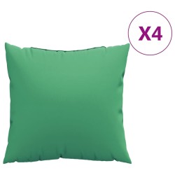 vidaXL Cojines decorativos 4 uds tela verde 40x40 cm