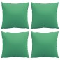 vidaXL Cojines decorativos 4 uds tela verde 40x40 cm vidaXL Cojines decorativos 4 uds tela verde 40x40 cm