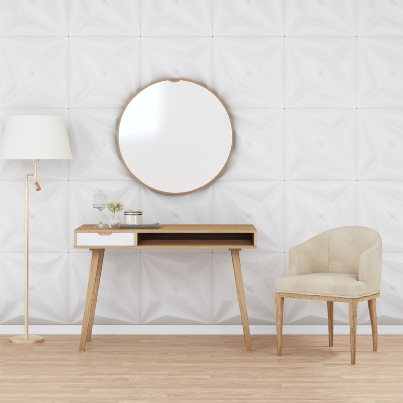 vidaXL Paneles de pared 12 uds EPS estrella blanco 50x50 cm 3 m² vidaXL Paneles de pared 12 uds EPS estrella blanco 50x50 cm 3 m²