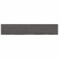 vidaXL Estante pared madera roble tratada marrón oscuro 160x30x(2-4)cm vidaXL Estante pared madera roble tratada marrón oscuro 160x30x(2-4)cm