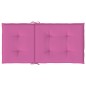 vidaXL Cojines para silla con respaldo bajo 6 uds tela rosa vidaXL Cojines para silla con respaldo bajo 6 uds tela rosa