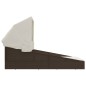 vidaXL Tumbona con toldo plegable ratán sintético marrón 200x114x128cm vidaXL Tumbona con toldo plegable ratán sintético marrón 200x114x128cm