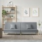 vidaXL Sofá cama tela gris claro vidaXL Sofá cama tela gris claro