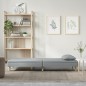 vidaXL Sofá cama tela gris claro vidaXL Sofá cama tela gris claro