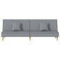 vidaXL Sofá cama tela gris claro vidaXL Sofá cama tela gris claro