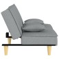 vidaXL Sofá cama tela gris claro vidaXL Sofá cama tela gris claro