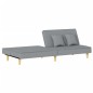 vidaXL Sofá cama tela gris claro vidaXL Sofá cama tela gris claro