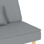 vidaXL Sofá cama tela gris claro vidaXL Sofá cama tela gris claro