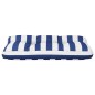 vidaXL Cojín para palés tela a rayas azul y blanco 80x40x12 cm