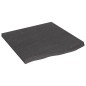vidaXL Tablero mesa madera roble tratada gris oscuro 60x60x(2-4) cm vidaXL Tablero mesa madera roble tratada gris oscuro 60x60x(2-4) cm