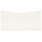vidaXL Tablero de escritorio madera maciza pino blanco 100x60x2,5 cm