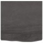 vidaXL Tablero mesa madera roble tratada gris oscuro 60x60x(2-4) cm vidaXL Tablero mesa madera roble tratada gris oscuro 60x60x(2-4) cm