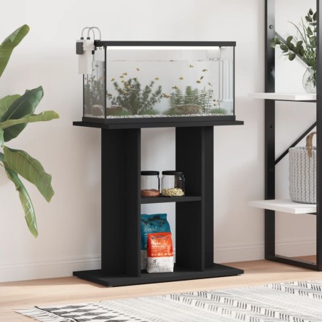 vidaXL Soporte para acuario madera de ingeniería negro 60x30x60 cm