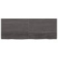vidaXL Estante pared madera roble tratada marrón oscuro 160x60x(2-6)cm vidaXL Estante pared madera roble tratada marrón oscuro 160x60x(2-6)cm