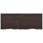 vidaXL Estante pared madera roble tratada marrón oscuro 160x60x(2-6)cm vidaXL Estante pared madera roble tratada marrón oscuro 160x60x(2-6)cm