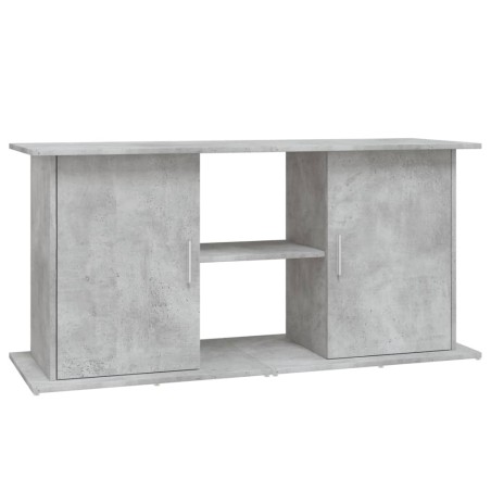 vidaXL Soporte de acuario madera ingeniería gris hormigón 121x41x58 cm