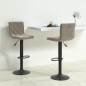 vidaXL Taburetes de cocina 2 unidades terciopelo gris claro vidaXL Taburetes de cocina 2 unidades terciopelo gris claro