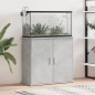 vidaXL Soporte de acuario madera ingeniería gris hormigón 81x36x73 cm