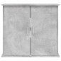 vidaXL Soporte de acuario madera ingeniería gris hormigón 81x36x73 cm