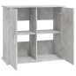 vidaXL Soporte de acuario madera ingeniería gris hormigón 81x36x73 cm