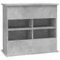 vidaXL Soporte de acuario madera ingeniería gris hormigón 81x36x73 cm