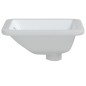 vidaXL Lavabo de baño rectangular cerámica blanco 30,5x27x14 cm