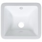vidaXL Lavabo de baño rectangular cerámica blanco 30,5x27x14 cm