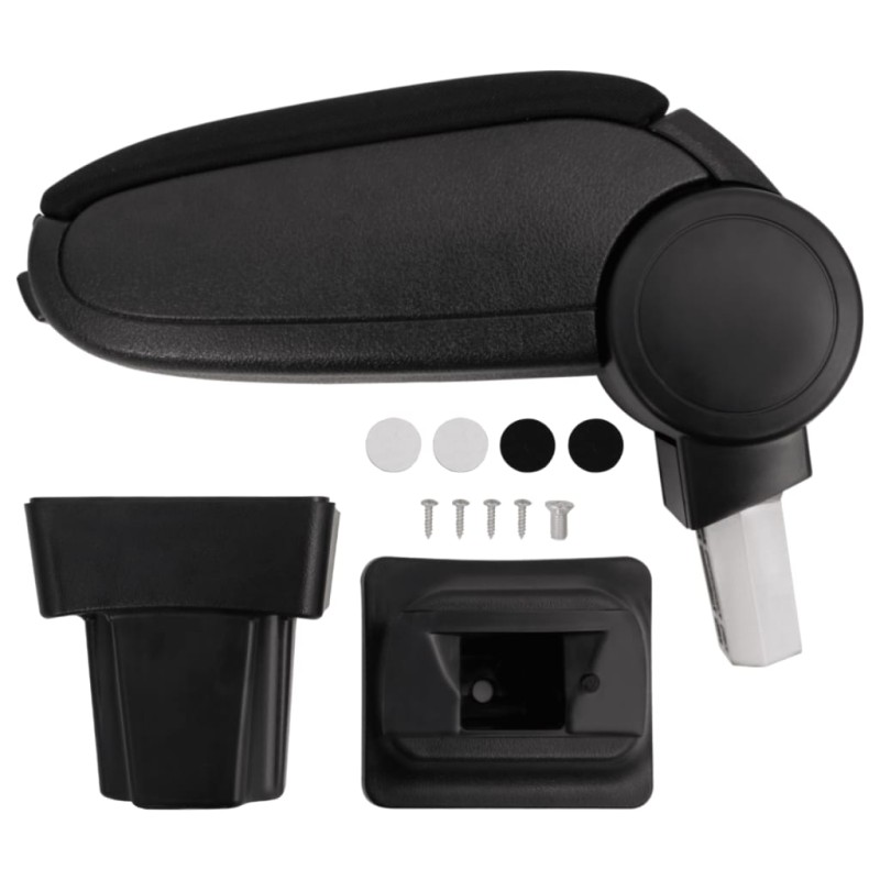 vidaXL Reposabrazos para coche ABS negro 11,5x32x(30-50) cm vidaXL Reposabrazos para coche ABS negro 11,5x32x(30-50) cm