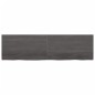 vidaXL Tablero mesa madera roble tratada gris oscuro 180x50x(2-4) cm