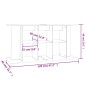 vidaXL Soporte para acuario madera ingeniería roble Sonoma 120x40x60cm vidaXL Soporte para acuario madera ingeniería roble Sonoma 120x40x60cm