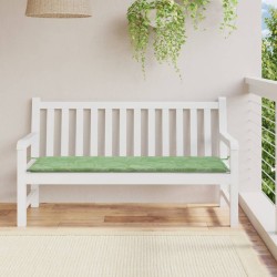 vidaXL Cojín banco de jardín tela Oxford estampado hojas 150x50x3 cm