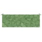 vidaXL Cojín banco de jardín tela Oxford estampado hojas 150x50x3 cm vidaXL Cojín banco de jardín tela Oxford estampado hojas 150x50x3 cm