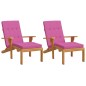 vidaXL Cojines para tumbona 2 uds tela Oxford rosa vidaXL Cojines para tumbona 2 uds tela Oxford rosa
