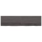 vidaXL Estante pared madera roble tratada marrón oscuro 200x50x(2-6)cm vidaXL Estante pared madera roble tratada marrón oscuro 200x50x(2-6)cm