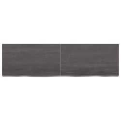 vidaXL Estante pared madera roble tratada marrón oscuro 140x40x(2-6)cm