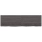 vidaXL Estante pared madera roble tratada marrón oscuro 140x40x(2-6)cm