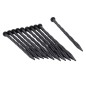 Nature Piquetas de tierra 10 uds negro 20 cm