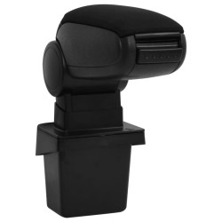 vidaXL Reposabrazos para coche ABS negro 15x31,5x(35-51) cm
