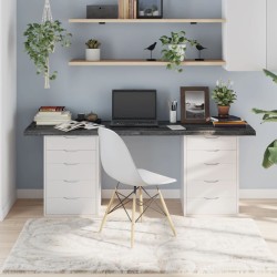 vidaXL Tablero mesa madera roble tratada gris oscuro 180x60x(2-4) cm