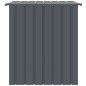 vidaXL Caseta perros con tejado acero galvanizado negro 110x103x109 cm