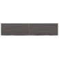 vidaXL Estante pared madera roble tratada marrón oscuro 140x30x(2-6)cm