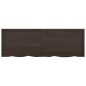 vidaXL Tablero mesa madera roble tratada gris oscuro 180x60x(2-4) cm