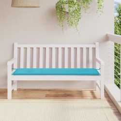 vidaXL Cojín para banco de jardín tela Oxford turquesa 150x50x3 cm